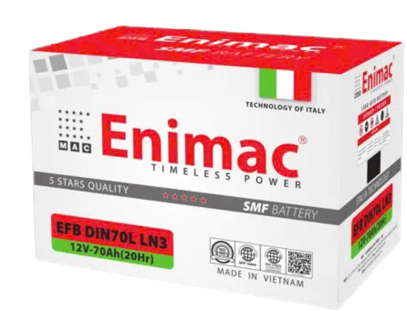 Ắc quy Enimac EFB DIN70L LN3